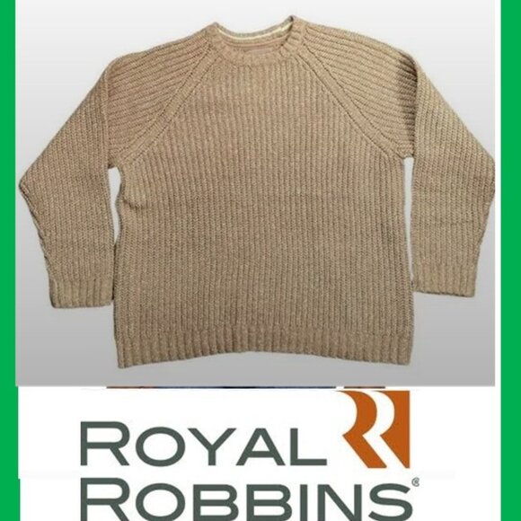 Royal Robbins Tan Crewneck Sweater - Picture 1 of 8
